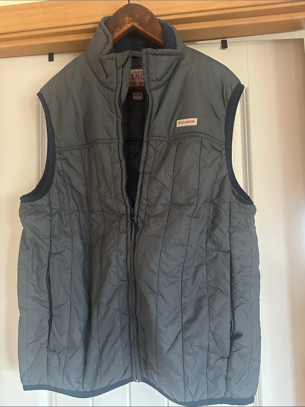 Filson Gray Quilted Puffer Vest